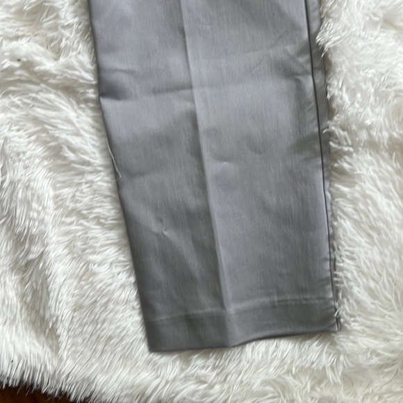 LIZ CLAIBORNE Silver Screen Color Emma Ankle Length Mid Rise Pants,10 Tall, NWT. - Picture 3 of 8